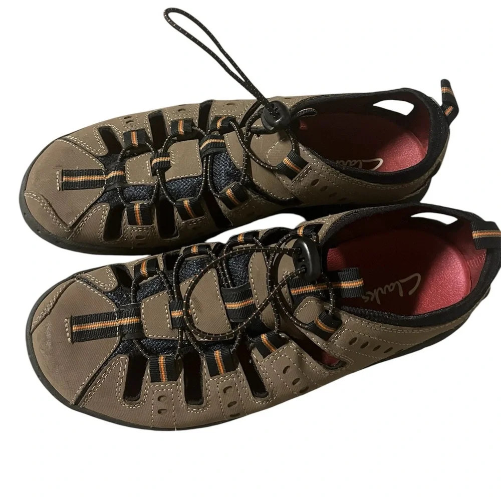 Clark’s Hiking Shoes Brown for men’s Outdoor‎ leather upper Sz 11